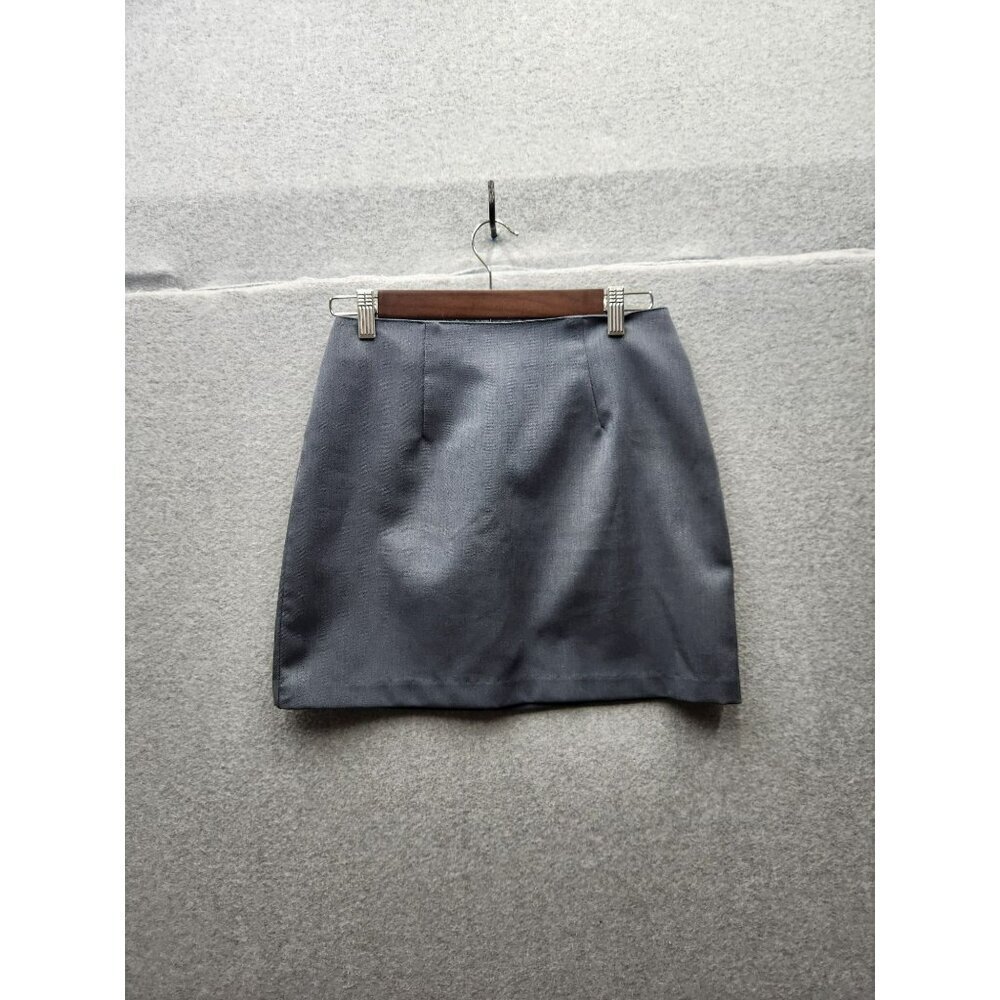 VTG‎ La Belle Womens Gray Polyester Pencil Skirt Size 7